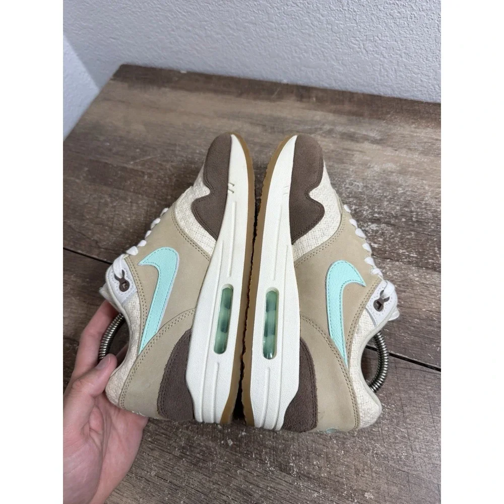 Nike Air Max 1 Premium 2 Retro Men's Size 6.5 8W Crepe Hemp Brown Suede Sneakers